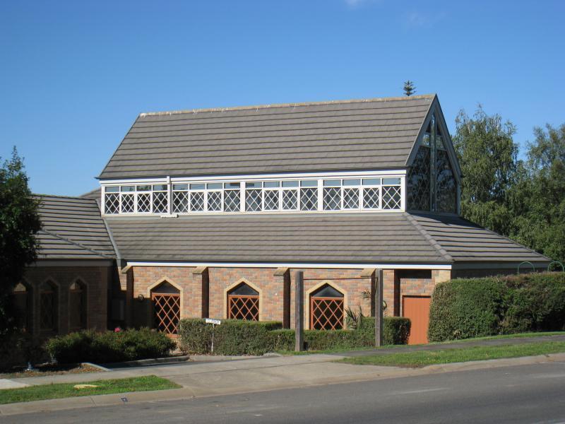 Neerim South - Shops and commercial centre, Main Neerim Road: St Johns church, opposite Wagner Rd