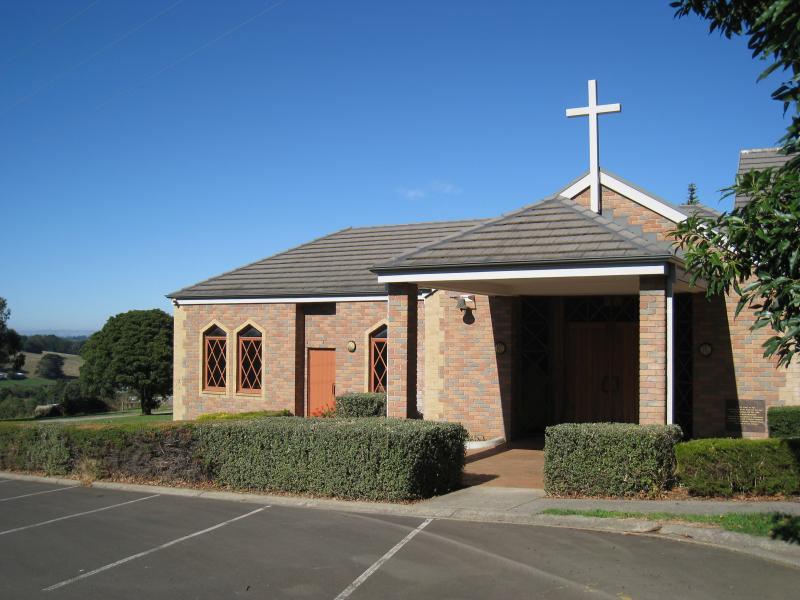 Neerim South - Shops and commercial centre, Main Neerim Road: Entrance to St Johns church