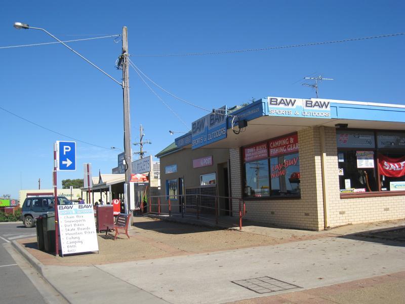 Neerim South - Shops and commercial centre, Main Neerim Road: Shops, view south along Main Neerim Rd towards Wagner Rd