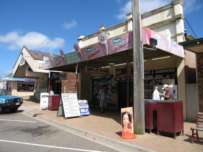Neerim South - Shops and commercial centre, Main Neerim Road: Milk bar, west side of Main Neerim Rd