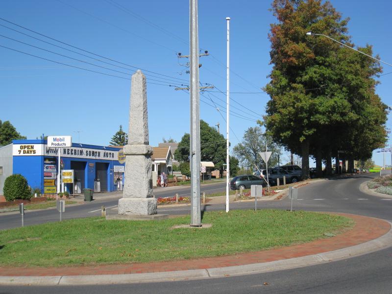 Neerim South - Shops and commercial centre, Main Neerim Road: View south-west along Main Neerim Rd at Neerim East Rd
