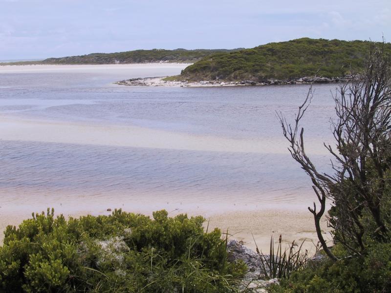 Nelson - Beach: Estuary Beach at Glenelg River mouth