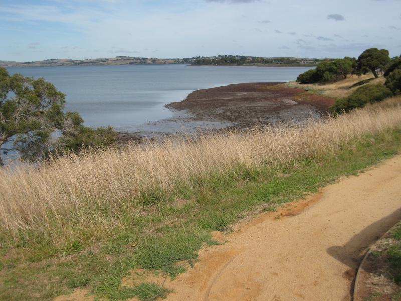 Newhaven - Churchill Island: View south along coast of island, south of Point Pickersgill