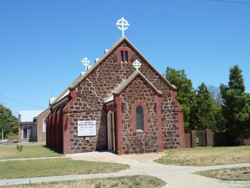 Nhill - Around Nhill: St George's Anglican Church, corner Clarence St and MacPherson St