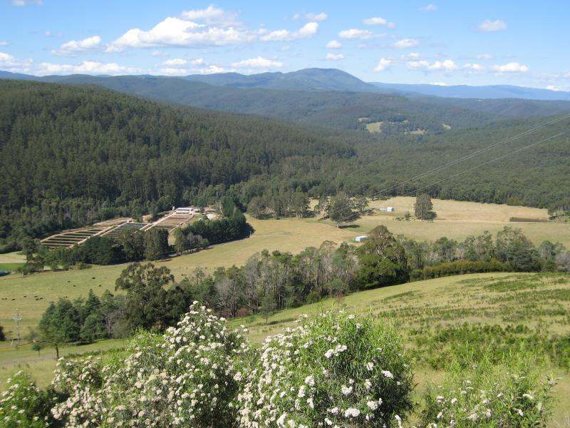 Noojee - Lions Club Lookout, Main Neerim Road: North-easterly view