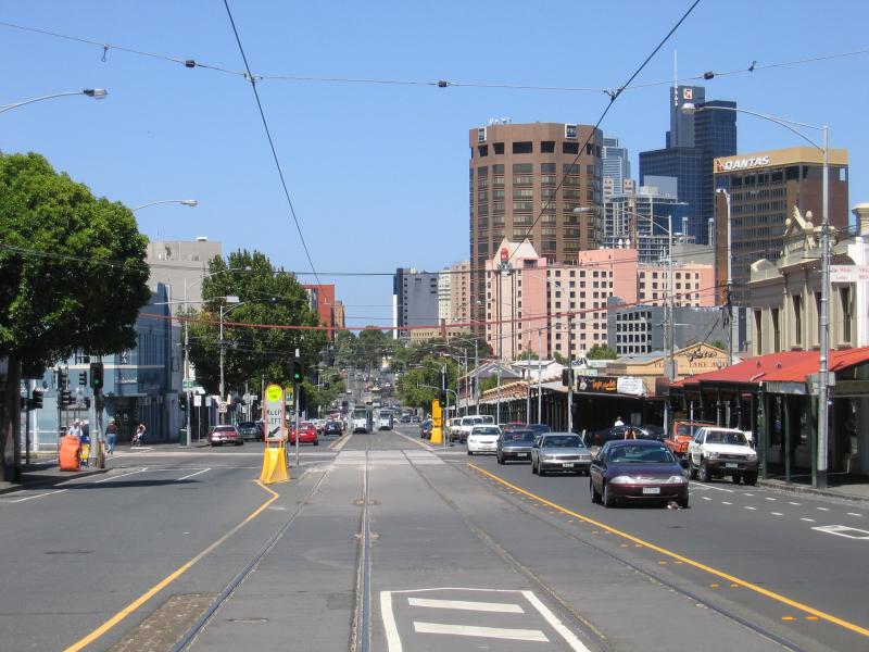 North Melbourne - Around Victoria Street - View east along Victoria St towards Peel St