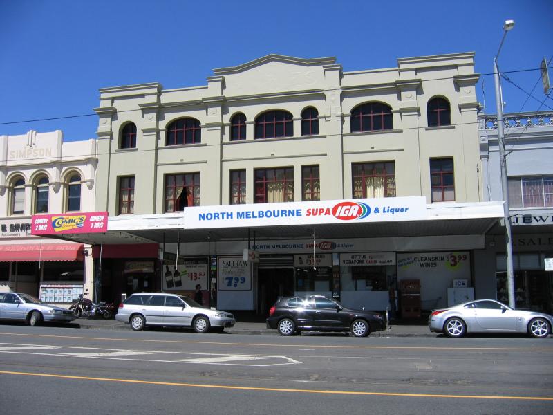 North Melbourne - Errol Street shops - IGA supermarket, Errol St between Victoria St and Raglan St