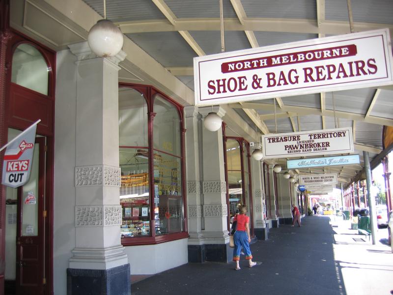 North Melbourne - Errol Street shops - Shops, Errol St near Town Hall