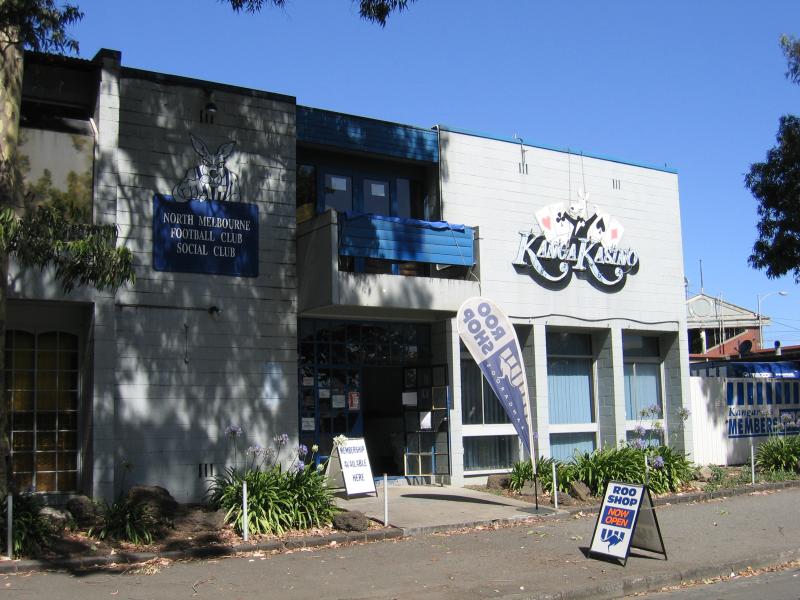 North Melbourne - North Melbourne Cricket Ground and surroundings: North Melbourne Football Club Social Club, Fogarty St