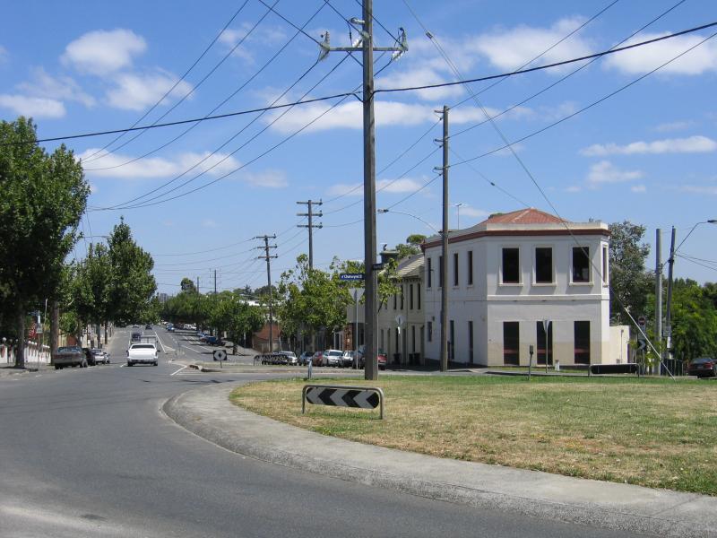 North Melbourne - Courtney Street near Arden Street: View west along Arden St at Courtney St