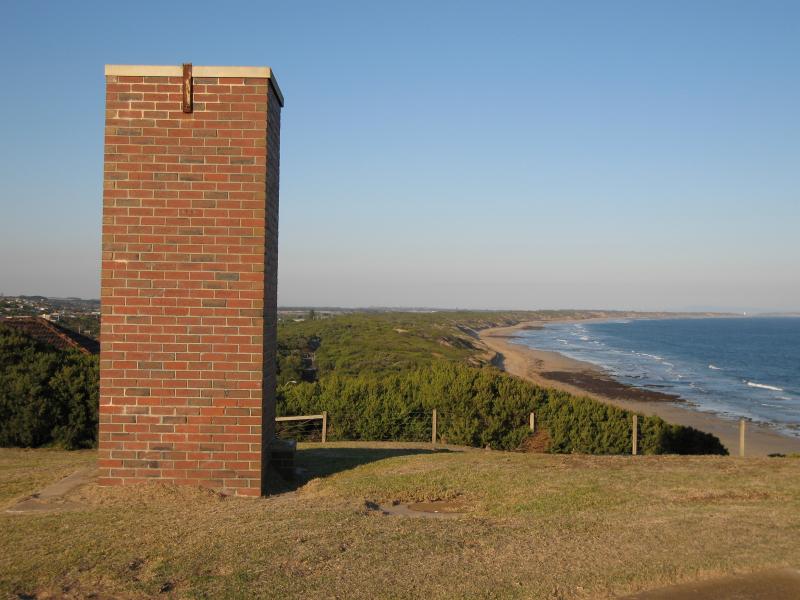 Ocean Grove - Views from lookout above Smiths Beach, Lookout Reserve Road: View east from lookout