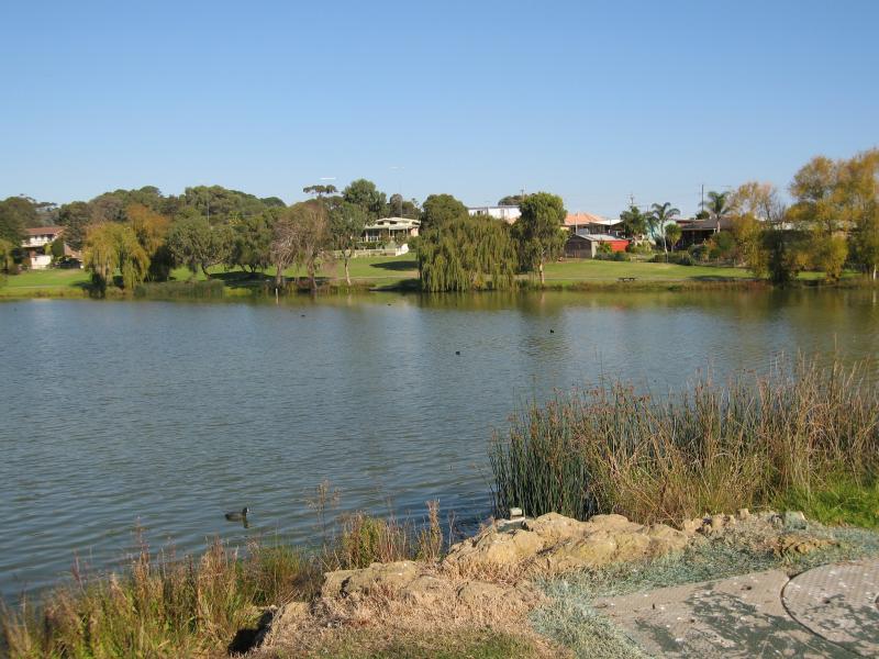 Ocean Grove - Blue Waters Lake, Blue Waters Drive - View south across lake from near Blue Waters Drive