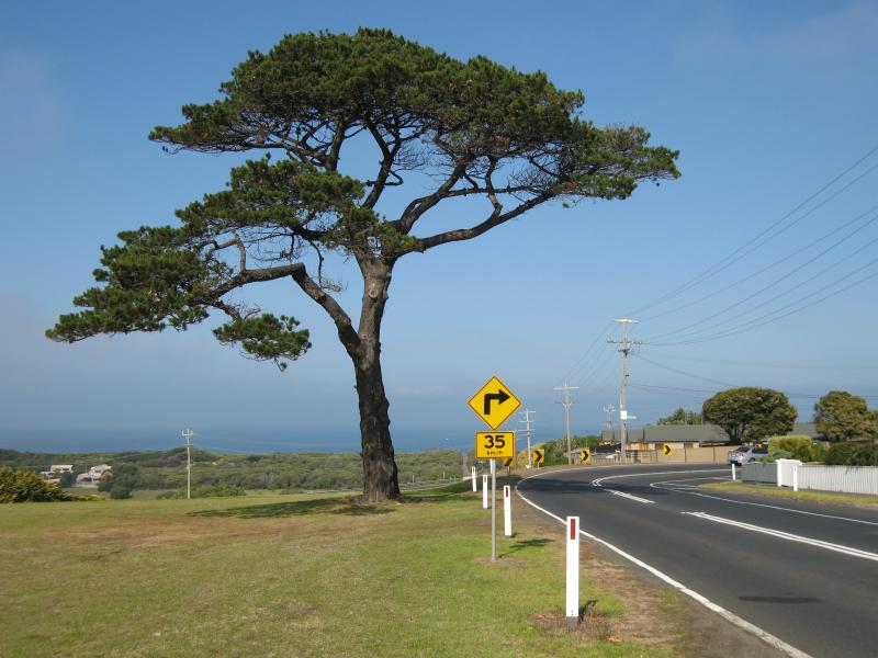 Ocean Grove - Around Ocean Grove: View south along Tuckfield St towards The Parade