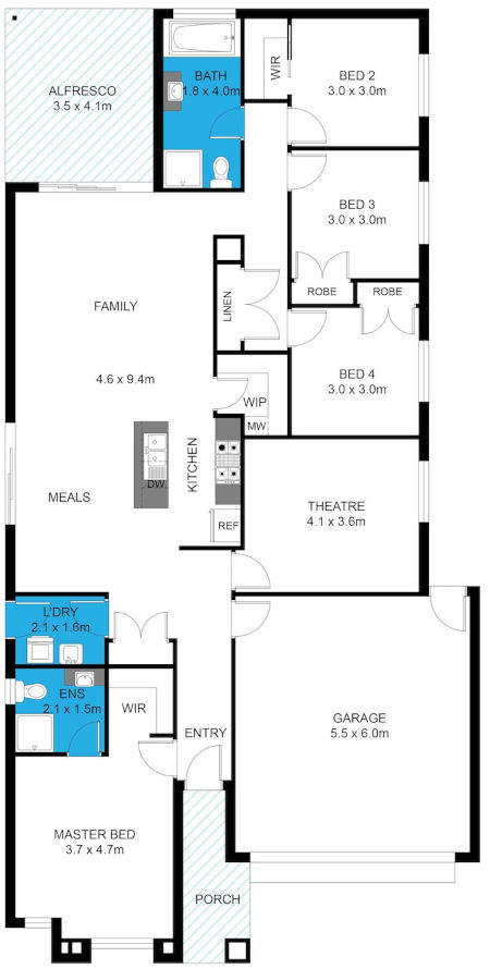 Yarrow - Floor plan