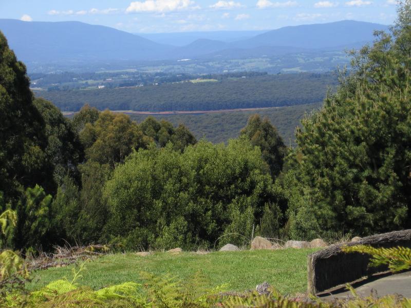 Olinda - Dandenong Ranges Botanic Garden: View from Serenity Point
