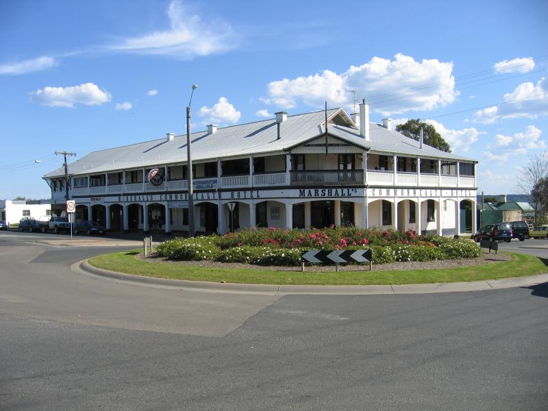 Orbost - Commercial centre and shops: Marshall's Commonwealth Hotel, corner Nicholson St and Salisbury St
