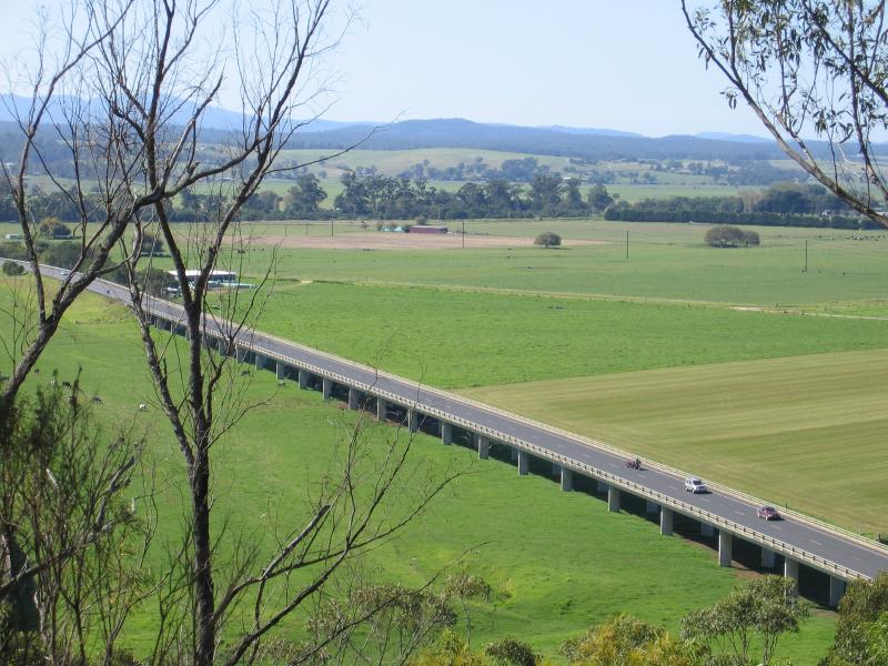 Orbost - Grandview Lookout, Newmerella: View east across Princes Highway, Snowy River flats, south-west of Orbost