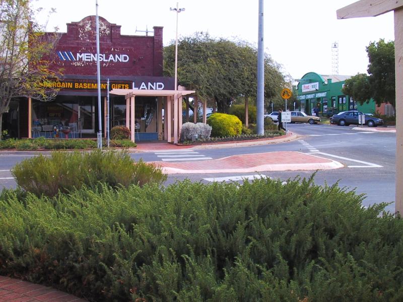 Ouyen - Commercial centre and shops: Corner Pickering St and Oke St
