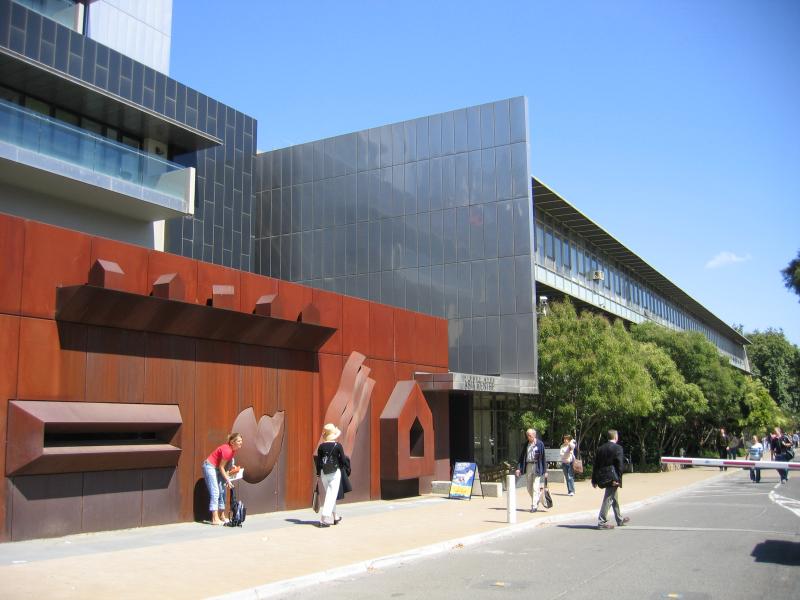 Parkville - University of Melbourne - View west along Monash Rd towards Sidney Myer Asia Centre