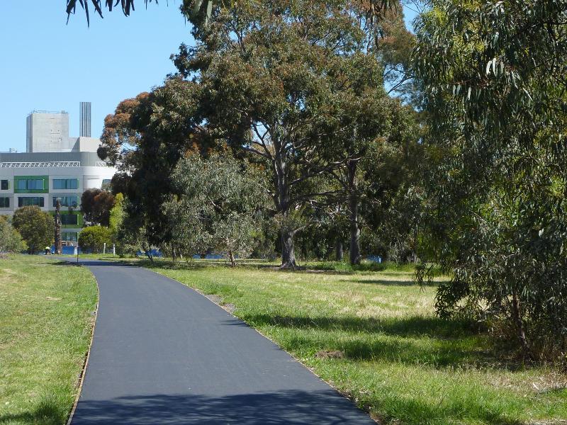 Parkville - Royal Park - Native Grassland and surroundings - View towards Royal Childrens Hospital from north-west side of grassland