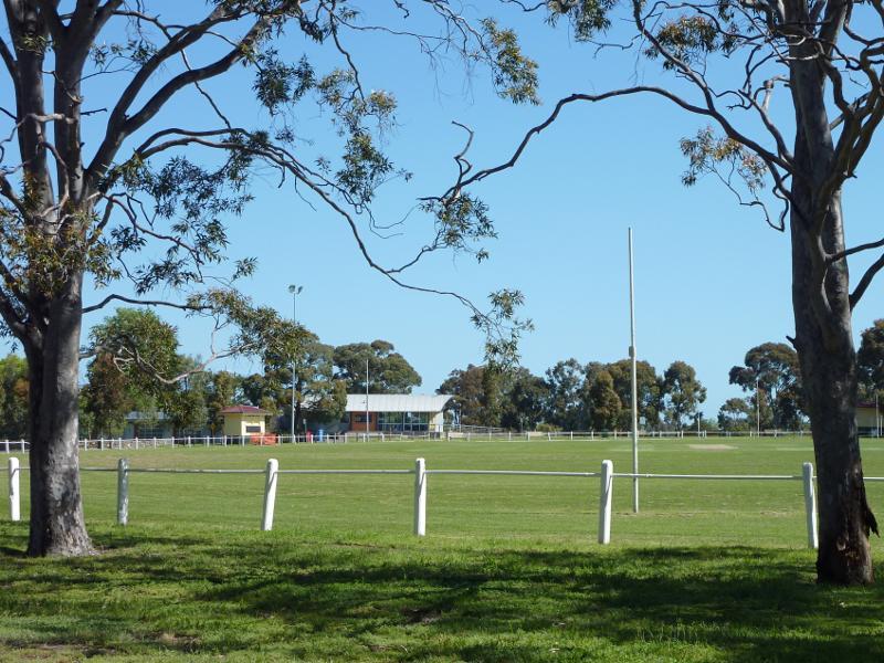 Parkville - Royal Park, ovals and golf course: Southerly view across Ransford Oval