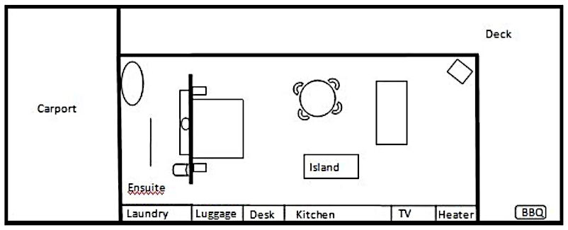 The Wool House - Floor plan