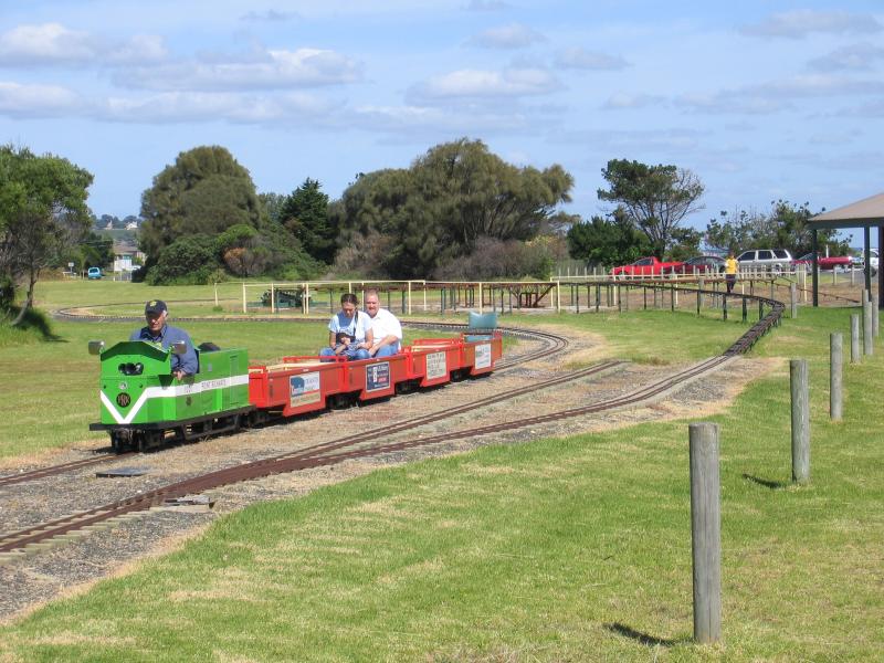 Portarlington - Point Richards: Train on Miniature Railway