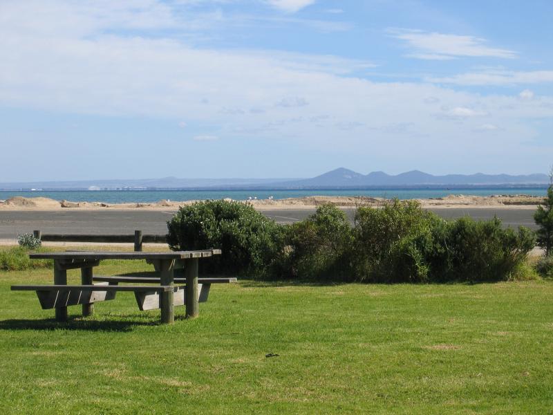 Portarlington - Point Richards: View from Rotary Childrens Park towards coast