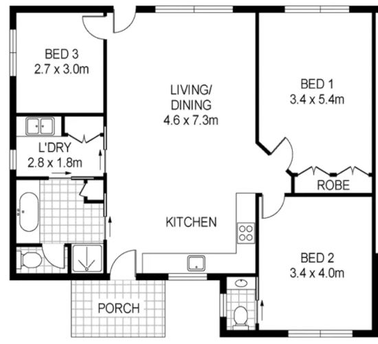 Sweet Tide O' Moyne - Floor plan