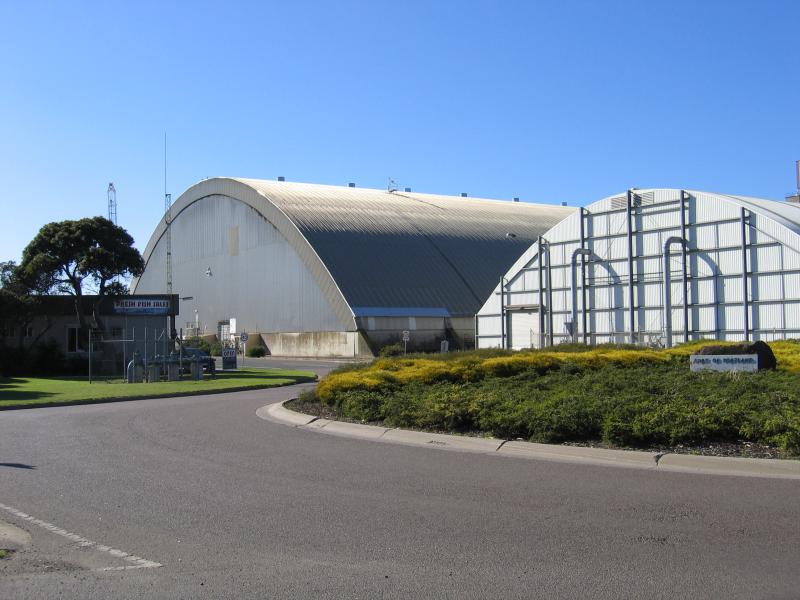 Portland - Port of Portland, Madeira Packet Road at Cliff Street: Port offices and storage, corner Cliff St and R.B. Anderson Rd