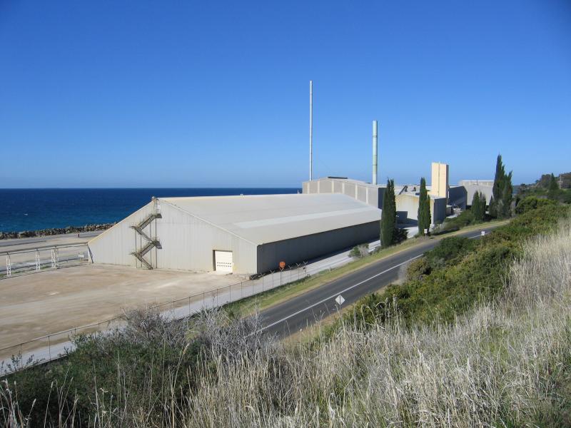 Portland - Battery Point Lookout over Port, Victoria Parade: View south-east along Madeira Packet Rd from Victoria Pde