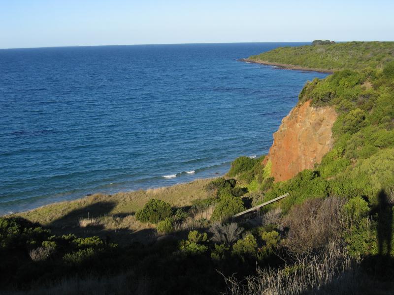 Portland - Madeira Packet Road: View south-east along coast, north of aluminium smelter
