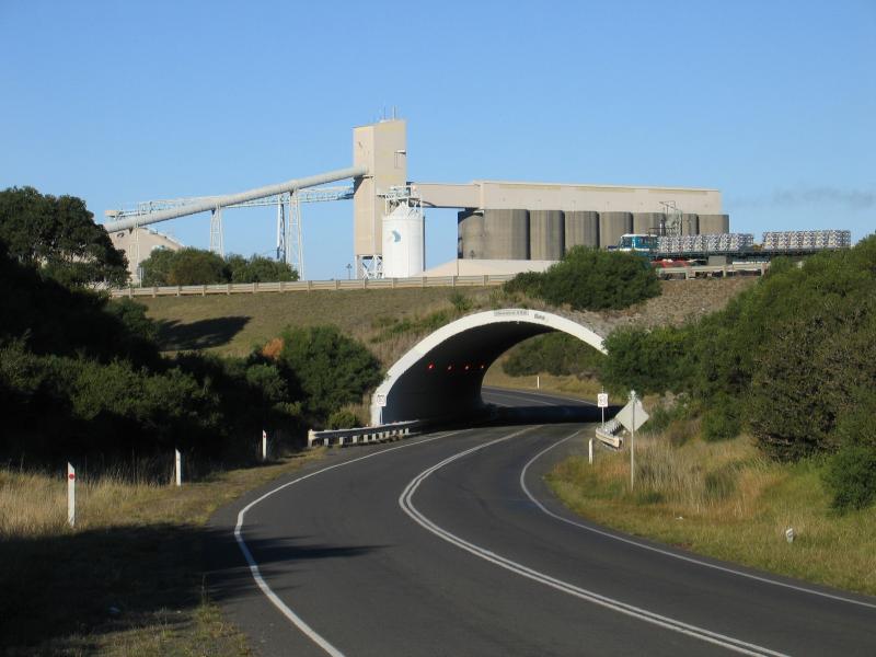 Portland - Aluminium Smelter, Madeira Packet Road: View of smelter towards Madeira Packet Rd overpass