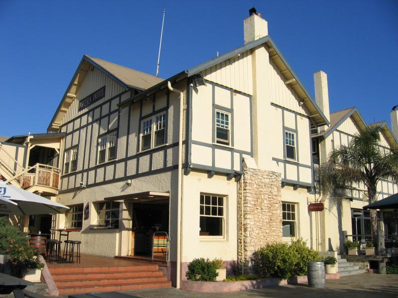 Portsea - Shops and commercial centre, Point Nepean Road: View of Portsea Hotel from gardens at rear
