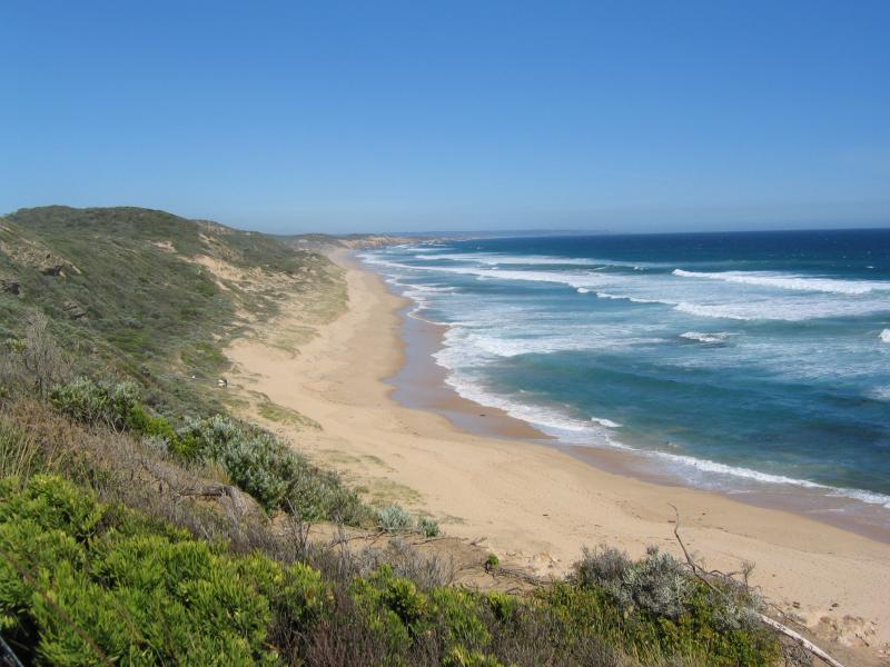 Portsea - Coast at London Bridge: View south-east along coast