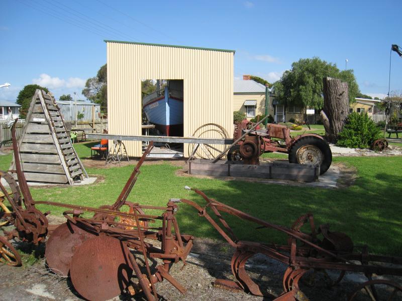 Port Welshpool - Maritime Museum, corner Turnbull Street and Townsend Street: Old farm machinery