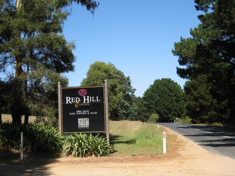 Red Hill - Red Hill Estate, Shoreham Road: View south along Shoreham Rd at entrance