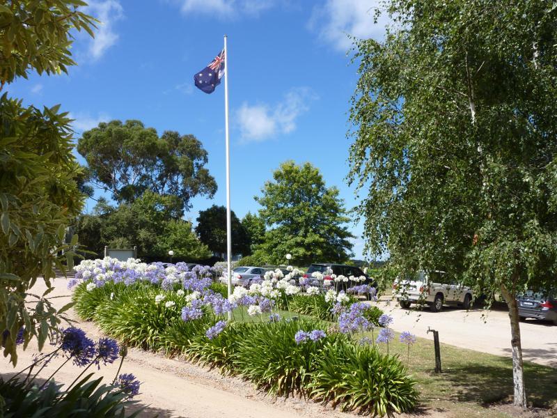 Red Hill - Red Hill Estate, Shoreham Road: Flag pole at car park