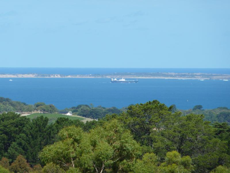 Red Hill - Red Hill Estate, Shoreham Road: View across Western Port towards Phillip Island