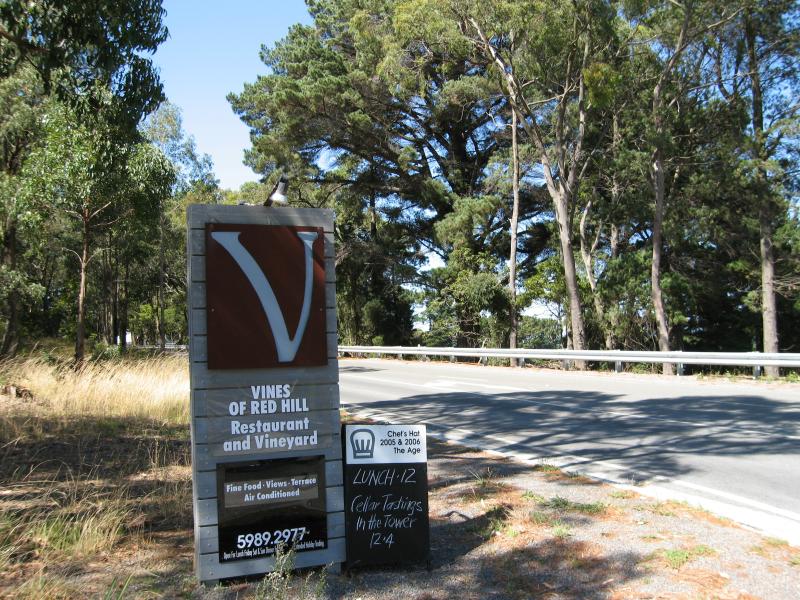 Red Hill - Vines of Red Hill, Red Hill Road: Entrance on Red Hill Rd