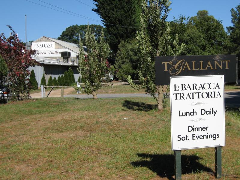 Red Hill - T'Gallant Winery, Mornington-Flinders Road, Main Ridge: Entrance on Mornington-Flinders Rd