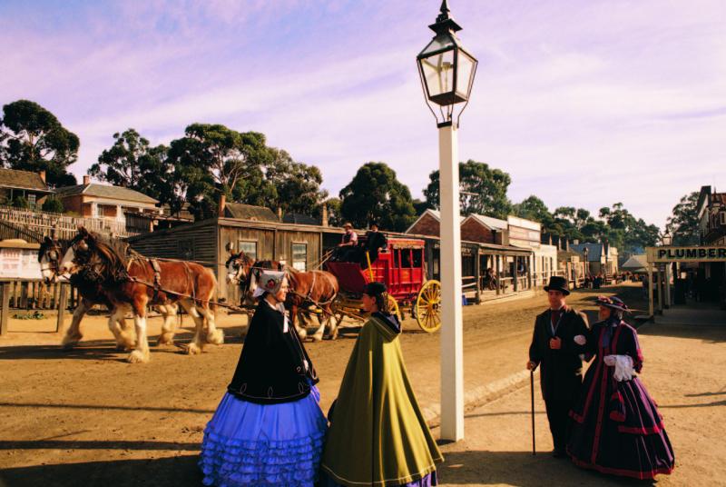 Goldfields highlights - Streetscape at Sovereign Hill