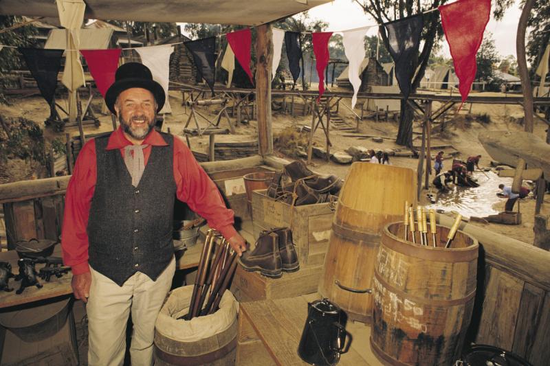 Goldfields highlights - Gold panning area, Sovereign Hill