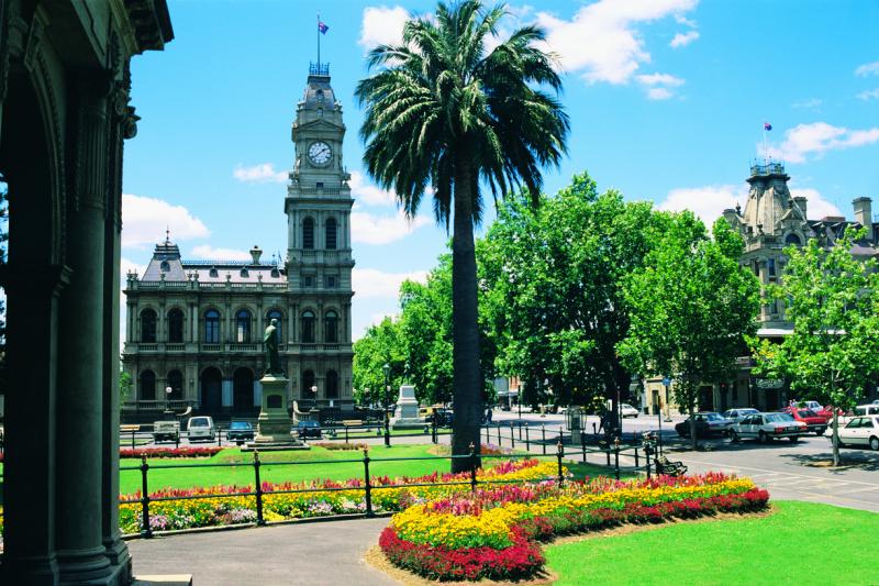 Goldfields highlights - Gardens near Visitor Information Centre, Bendigo