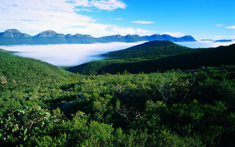 Grampians National Park - View through national park