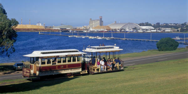Beyond the Great Ocean Road - Portland Cable Tram on foreshore park