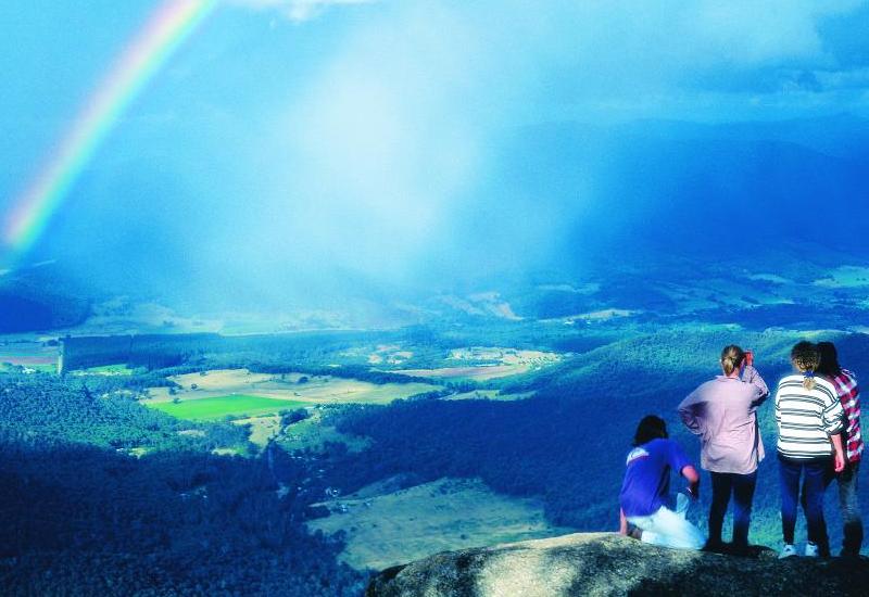 Alpine Region - View down to scenic Ovens Valley from Mount Buffalo