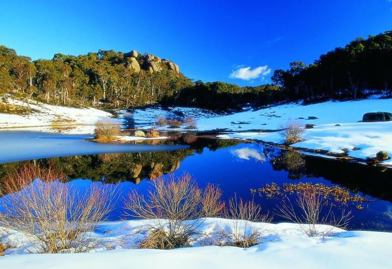 Alpine Region - Snowy lake