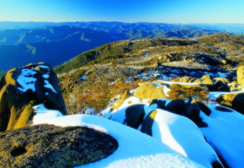 Alpine Region - Snow covered rocks