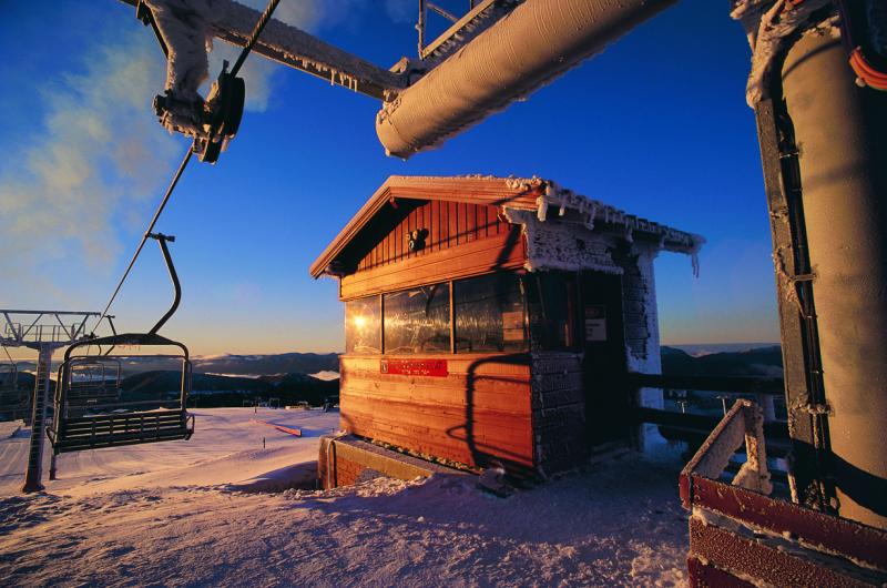 Lake Eildon, Mansfield & Mt Buller - Ski lifts at Mt Buller